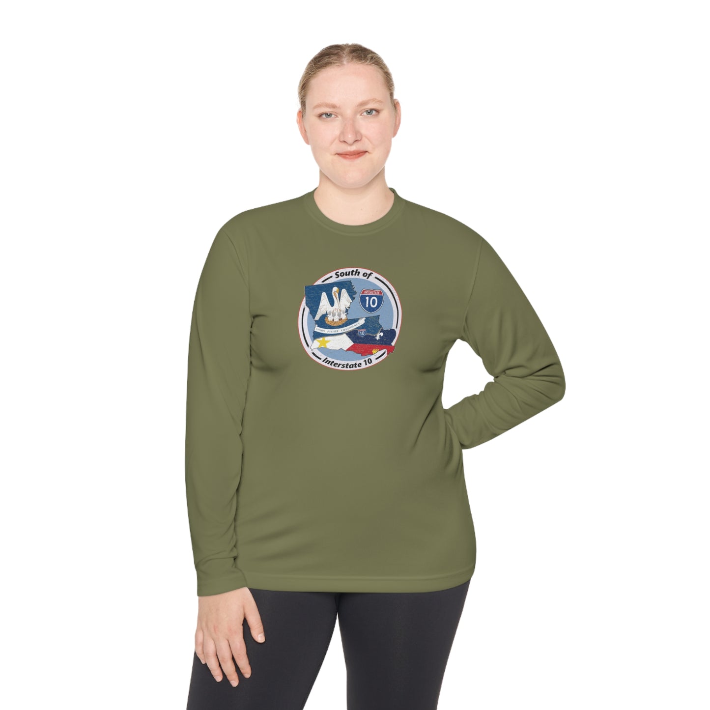 South of Interstate 10 Cajun Long Sleeve T-Shirt