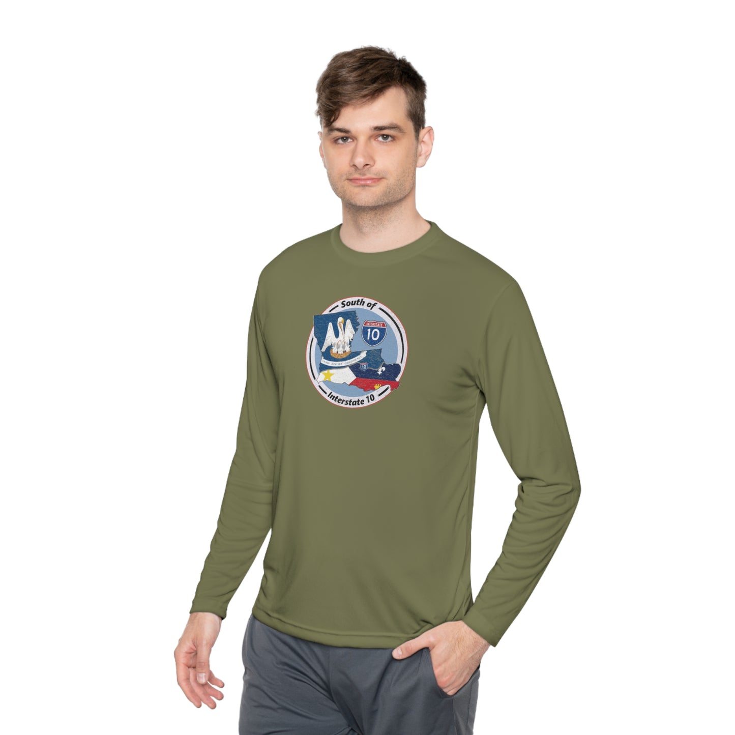 South of Interstate 10 Cajun Long Sleeve T-Shirt