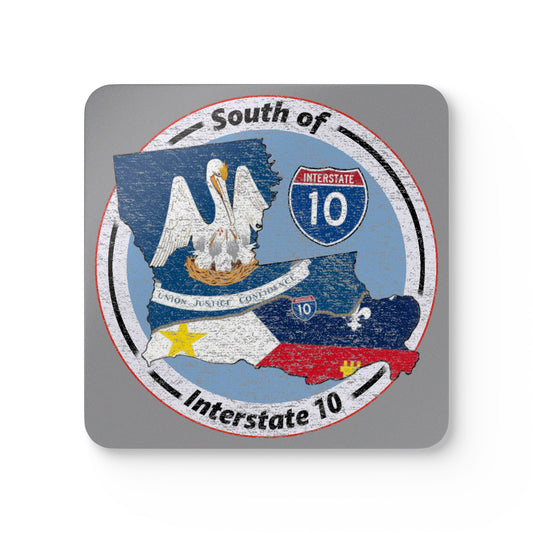 South of Interstate 10 Cajun Coasters (Set of 4)