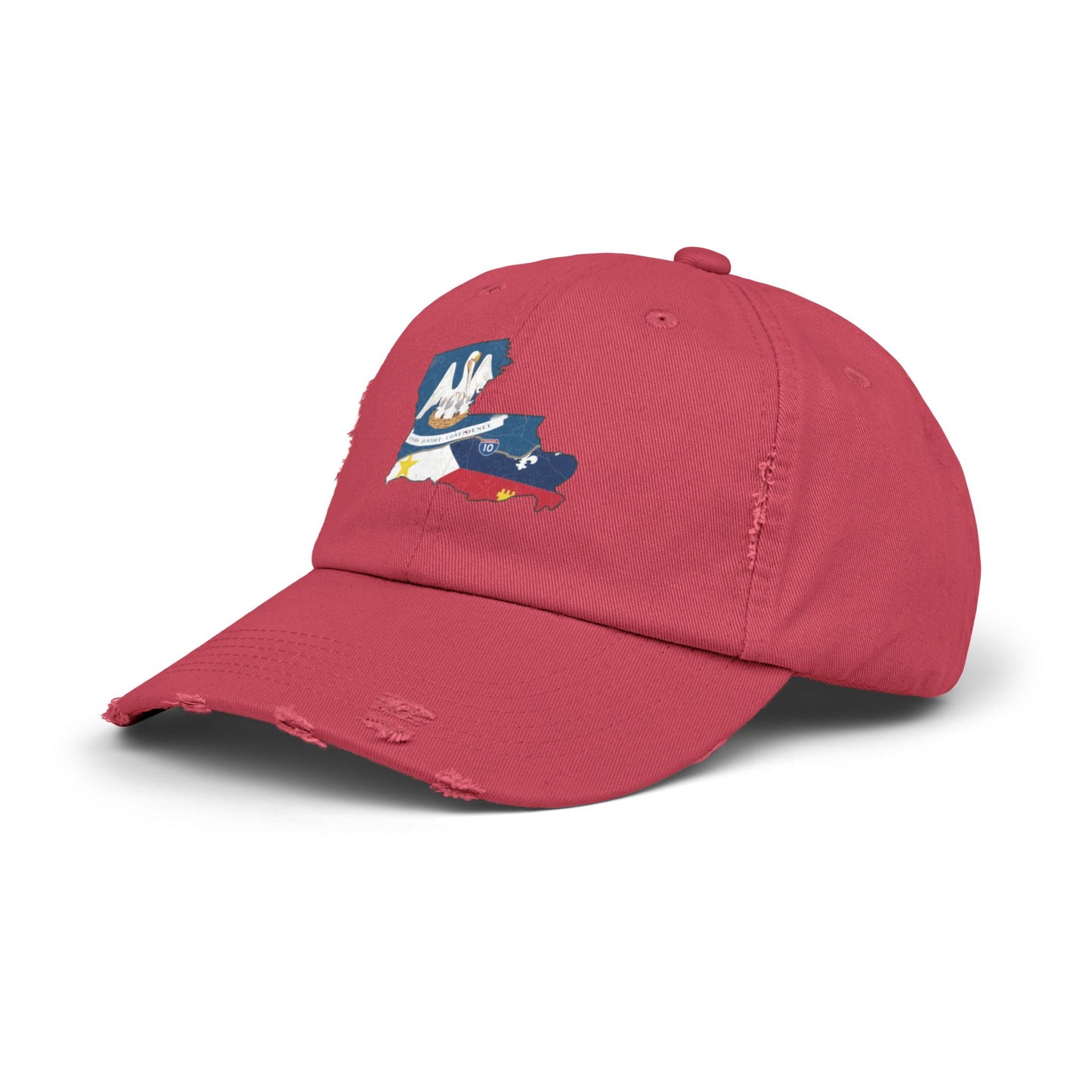 South of Interstate 10 Map Cajun Hat