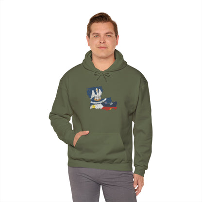 South of Interstate 10 Map Cajun Hoodie