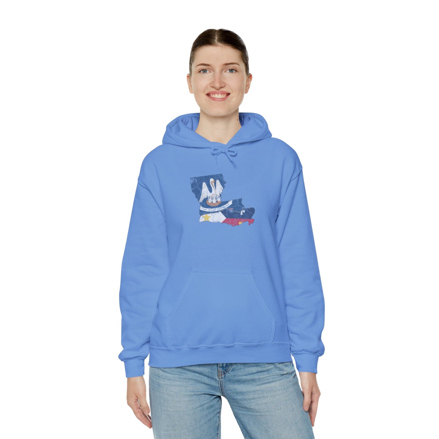 South of Interstate 10 Map Cajun Hoodie