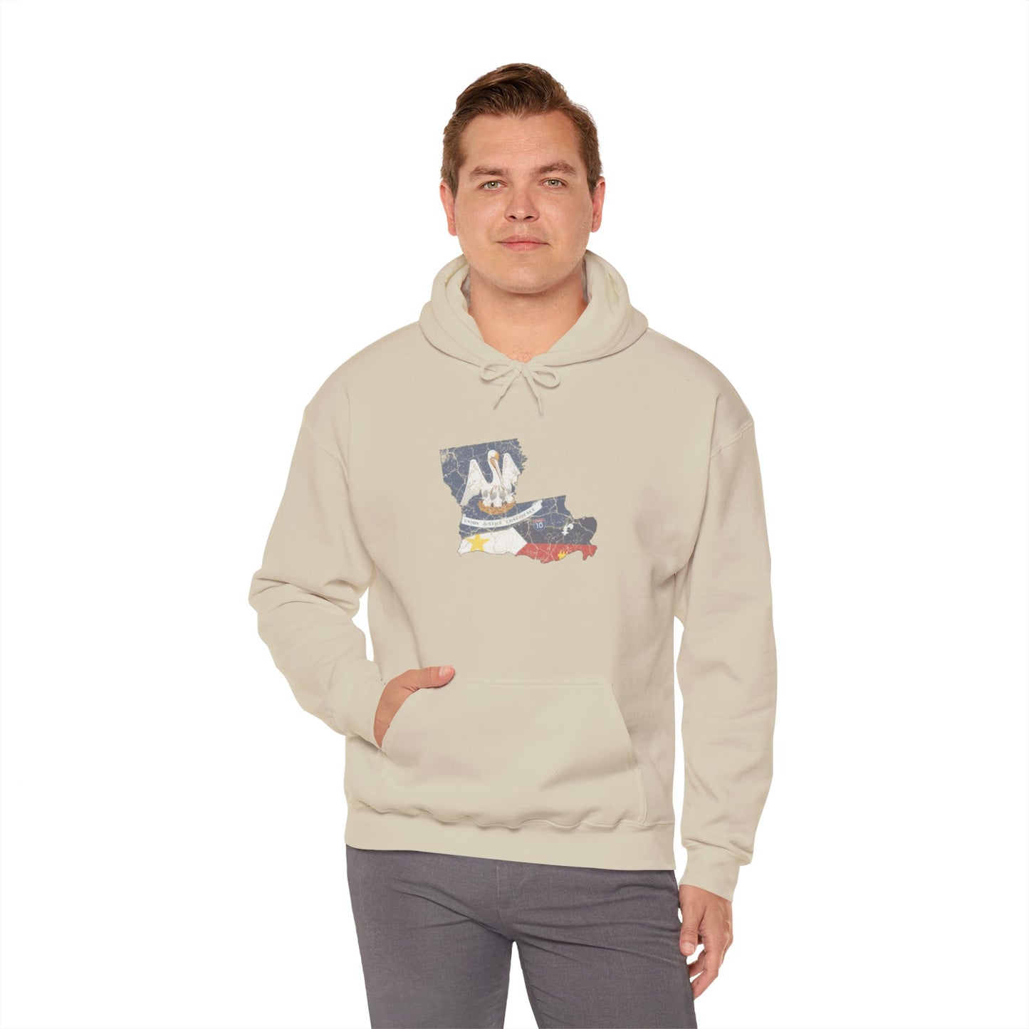 South of Interstate 10 Map Cajun Hoodie