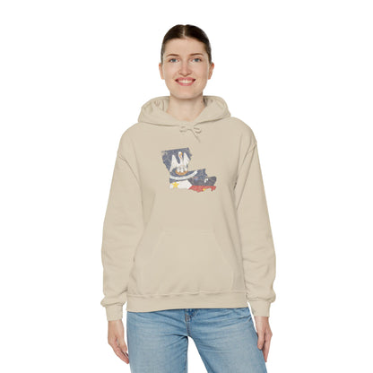 South of Interstate 10 Map Cajun Hoodie