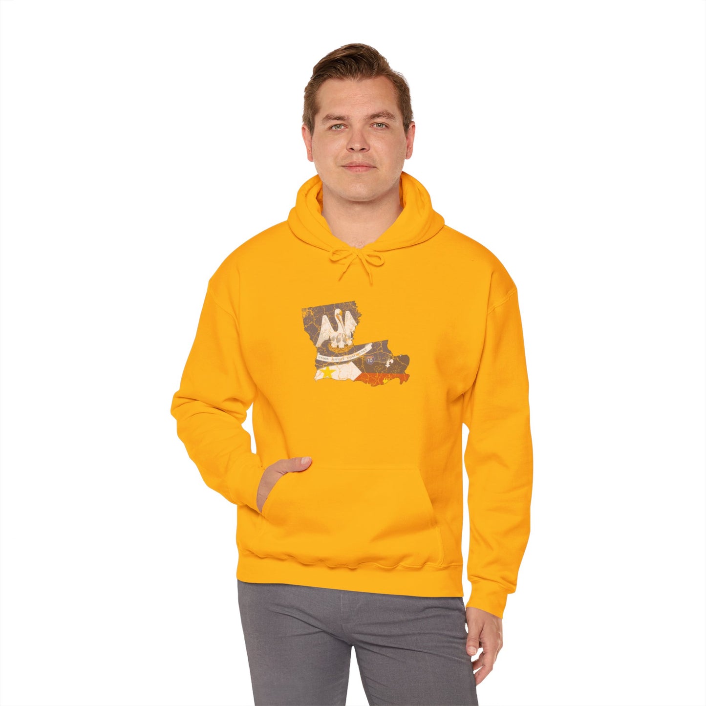 South of Interstate 10 Map Cajun Hoodie