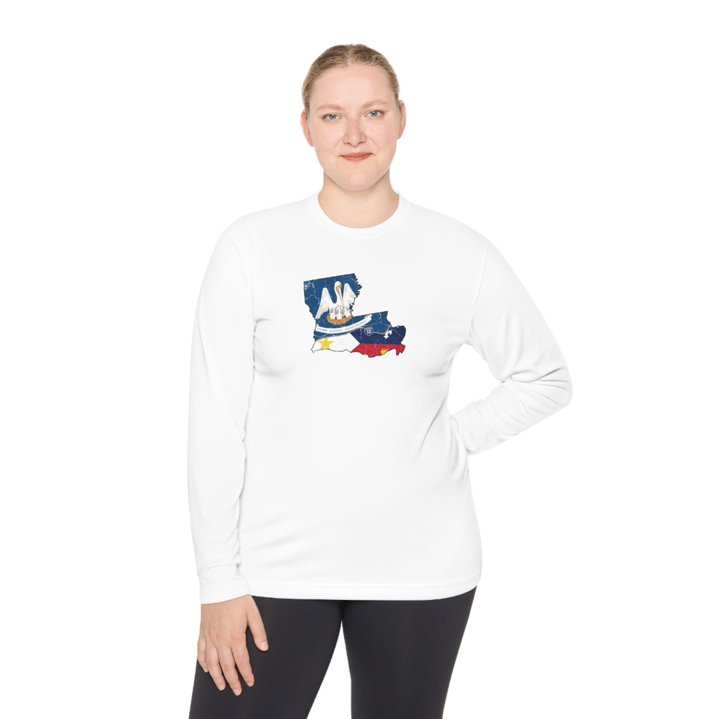 South of Interstate 10 Map Cajun Long Sleeve T-Shirt