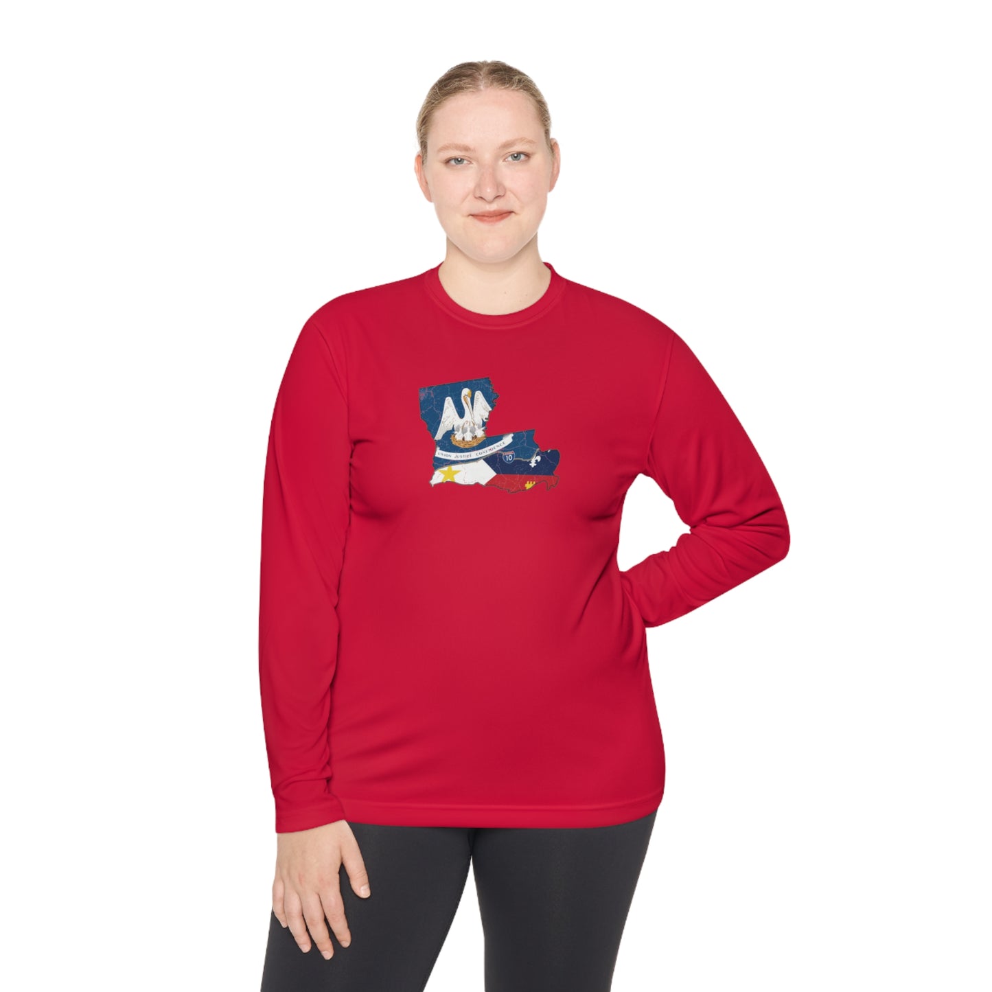 South of Interstate 10 Map Cajun Long Sleeve T-Shirt