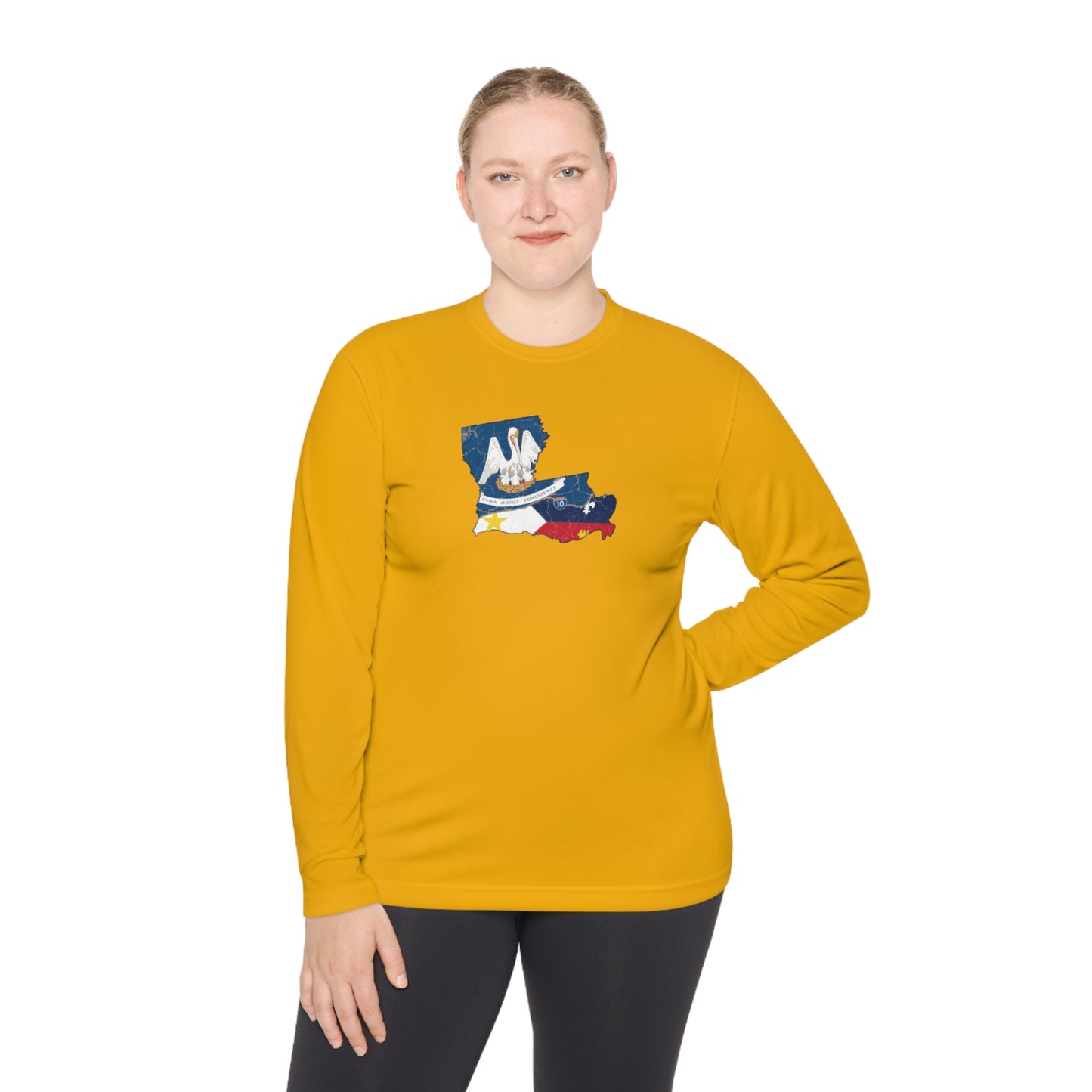 South of Interstate 10 Map Cajun Long Sleeve T-Shirt