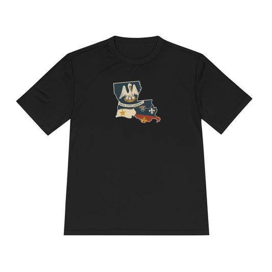 south-of-interstate-10-cajun-store-cajun-country-south-of-i-10-map-cajun-dry-fit-t-shirt
