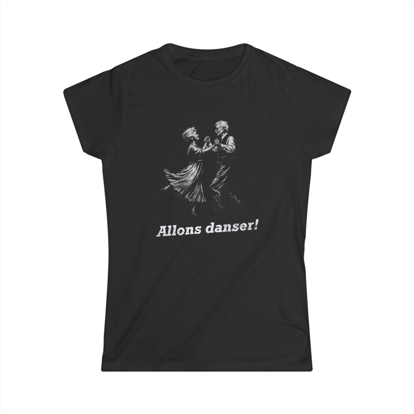 Women's Allons Danser Cajun T-Shirt (Let's Dance) - South of Interstate 10 - #Cajun Store# - #Cajun Clothing# - #Cajun Shirts#