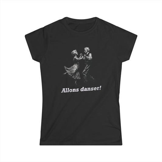 Women's Allons Danser Cajun T-Shirt (Let's Dance) - South of Interstate 10 - #Cajun Store# - #Cajun Clothing# - #Cajun Shirts#