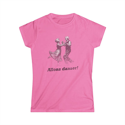 Women's Allons Danser Cajun T-Shirt (Let's Dance) - South of Interstate 10 - #Cajun Store# - #Cajun Clothing# - #Cajun Shirts#