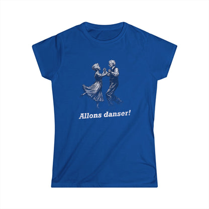 Women's Allons Danser Cajun T-Shirt (Let's Dance) - South of Interstate 10 - #Cajun Store# - #Cajun Clothing# - #Cajun Shirts#