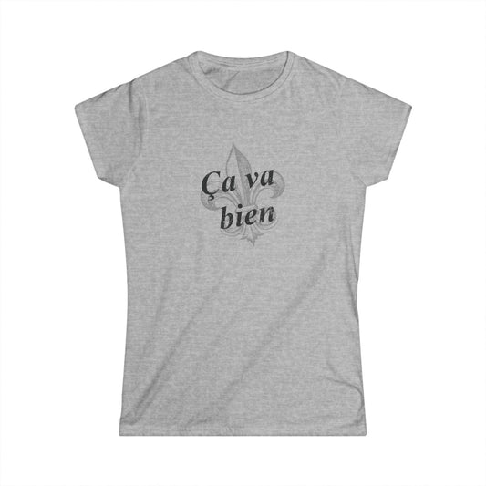 Women's Ca va bien (Things are good) Cajun French T-shirt - South of Interstate 10 - #Cajun Store# - #Cajun Clothing# - #Cajun Shirts#