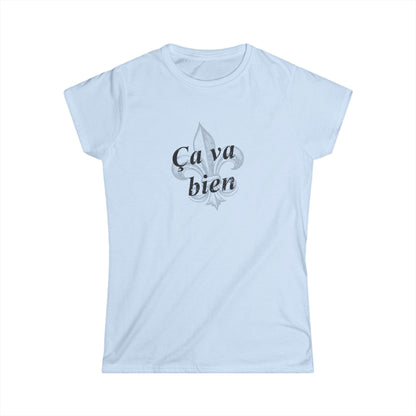 Women's Ca va bien (Things are good) Cajun French T-shirt - South of Interstate 10 - #Cajun Store# - #Cajun Clothing# - #Cajun Shirts#