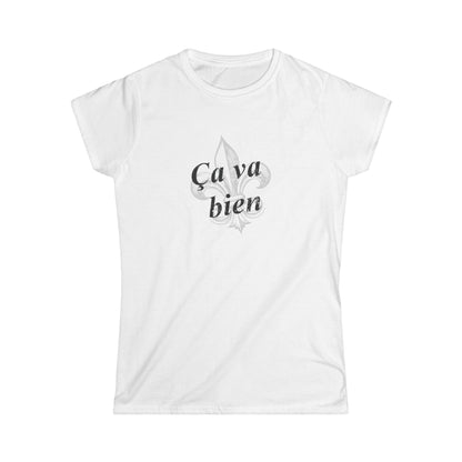 Women's Ca va bien (Things are good) Cajun French T-shirt - South of Interstate 10 - #Cajun Store# - #Cajun Clothing# - #Cajun Shirts#