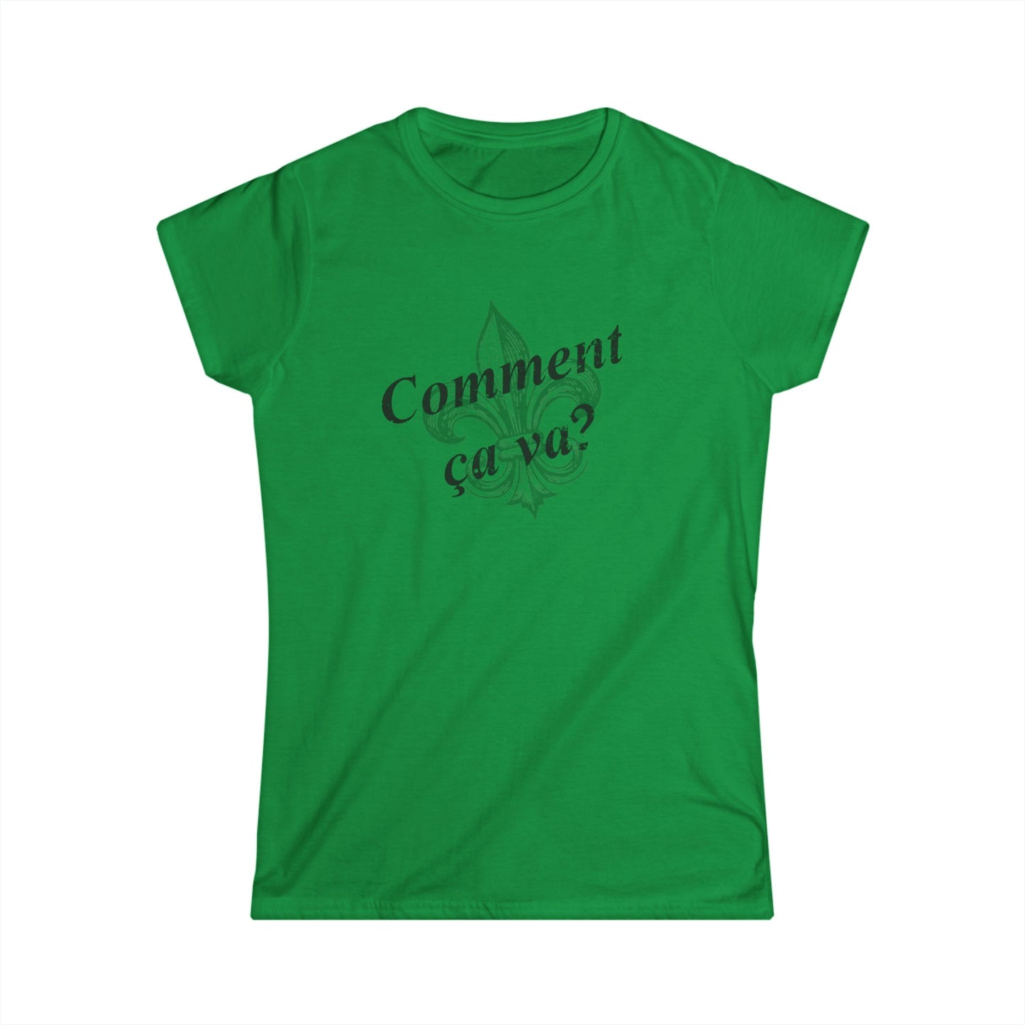 Women's Comment ca va? (How's it going?) Cajun French T-shirt - South of Interstate 10 - #Cajun Store# - #Cajun Clothing# - #Cajun Shirts#