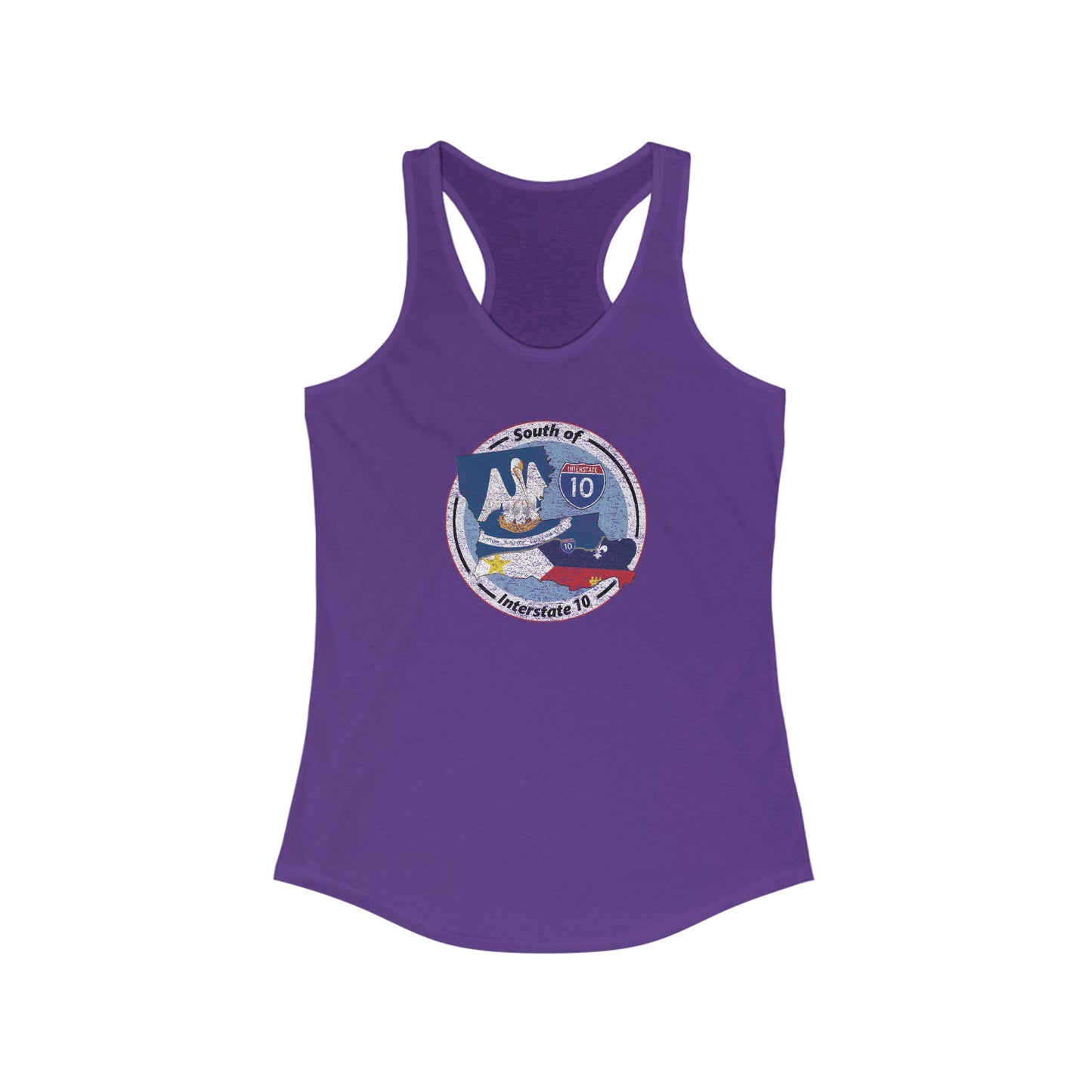 Women's South of Interstate 10 Cajun Tank Top