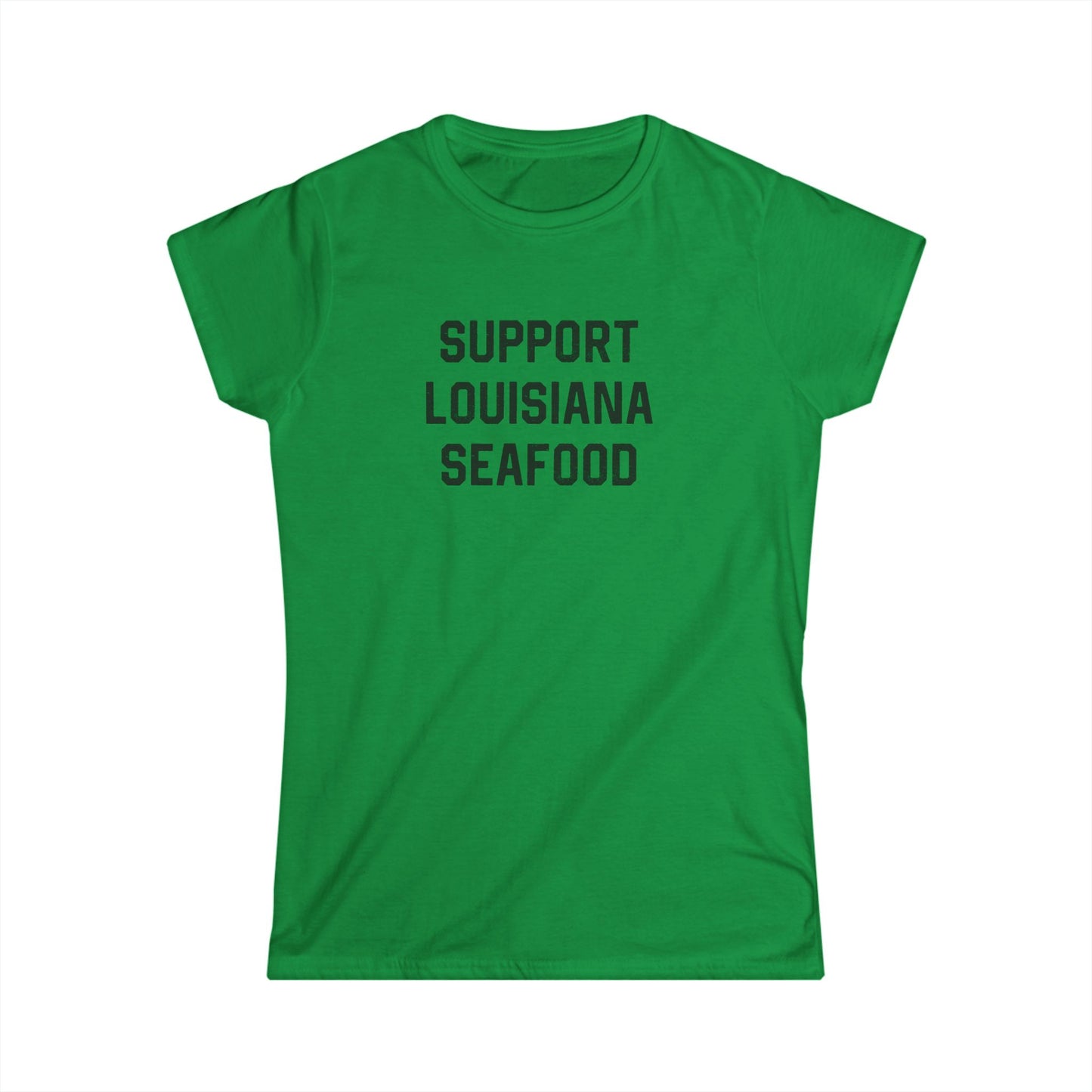 Women's Support Louisiana Seafood Cajun T-Shirt