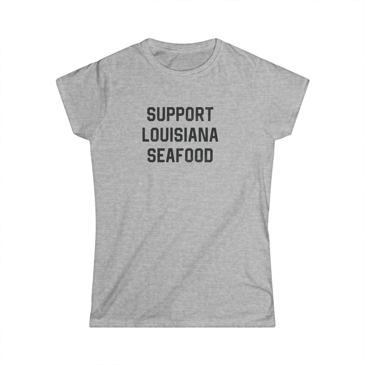 Women's Support Louisiana Seafood Cajun T-Shirt