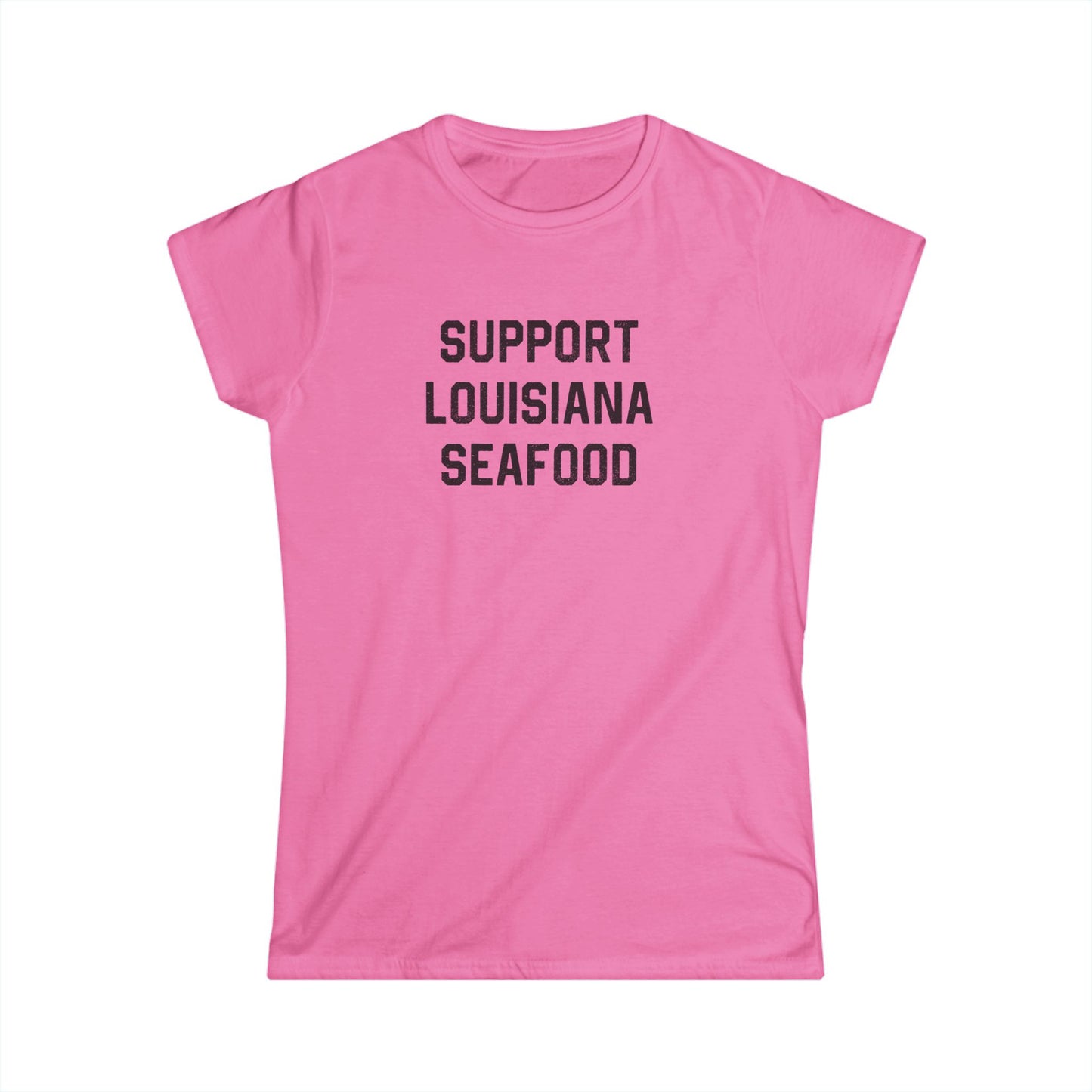 Women's Support Louisiana Seafood Cajun T-Shirt