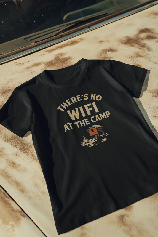 There's No Wifi at the Camp Cajun T-Shirt