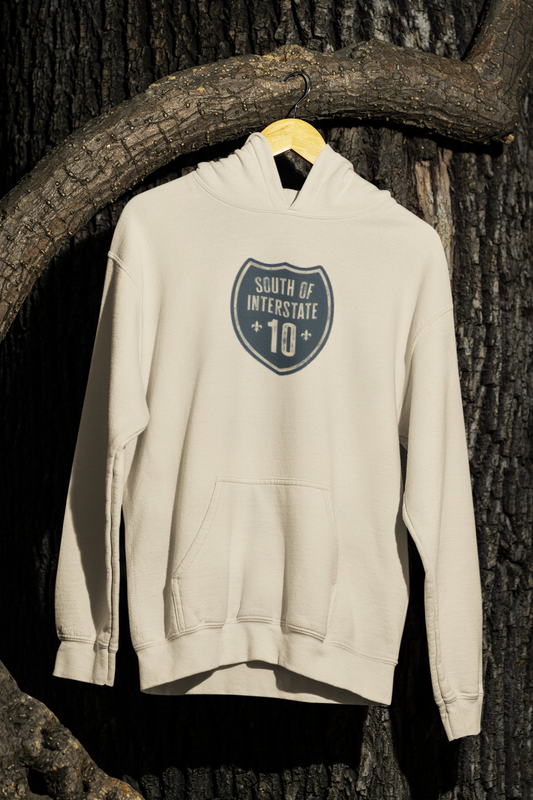 South of Interstate 10 Badge Hoodie